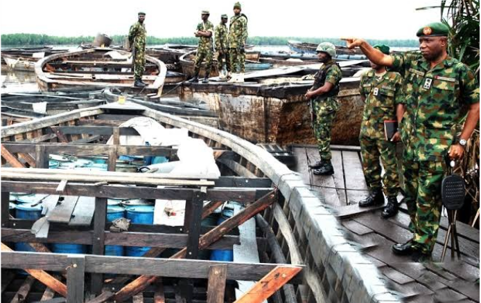 Economic Sabotage: Taskforce arrests 8 vessels with stolen refined oil in Rivers