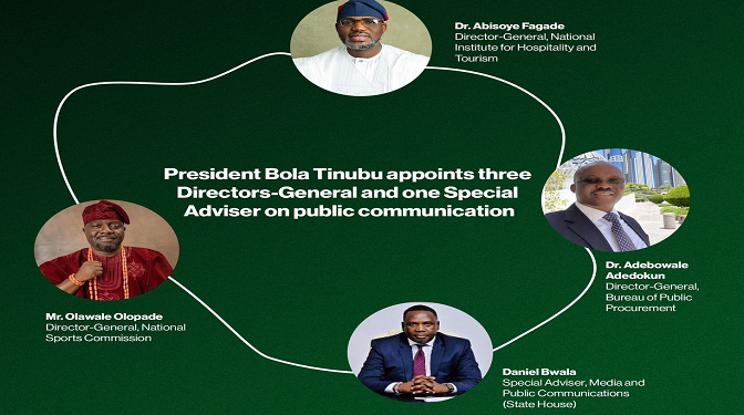 ConsumerConnect | Tinubu appoints Bwalla Special Adviser, names 3 new  Directors-General of MDAs